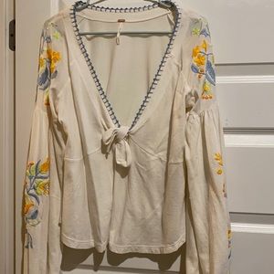 Size Large barely warn Free People top